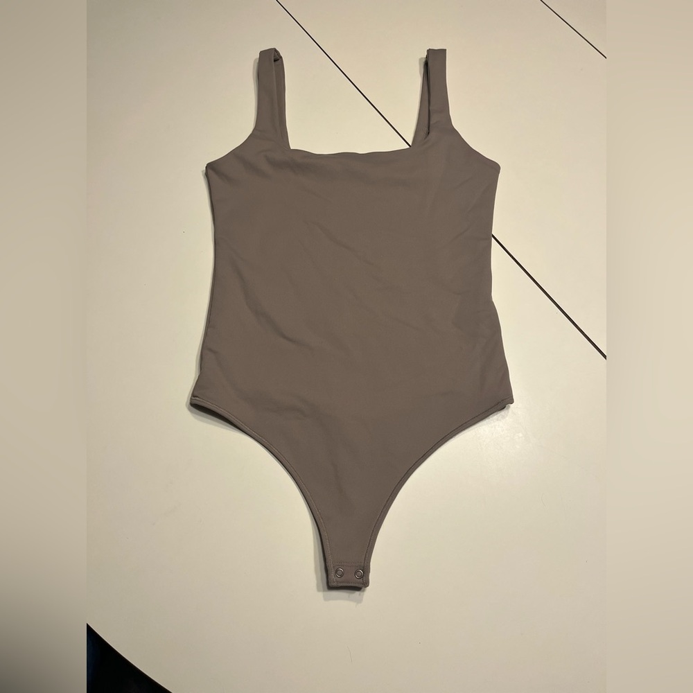 Abercrombie and Fitch small taupe tank body suit soft A&F collection